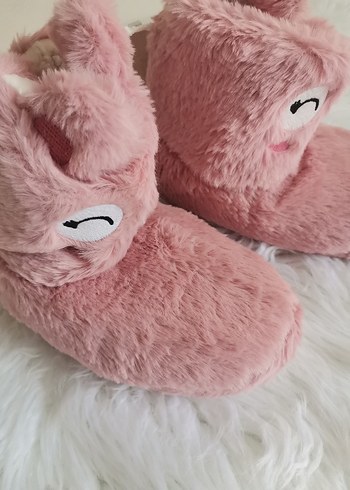 Lcw 29-30 Kız Çocuk Pembe Peluş Ev Botu panduf - Görsel 2