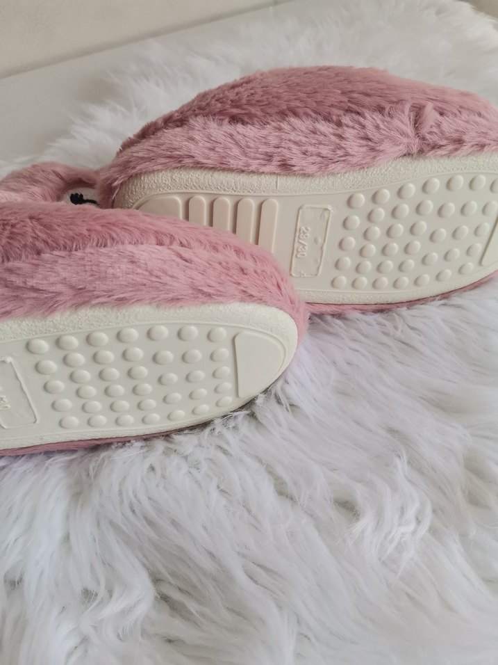 Lcw 29-30 Kız Çocuk Pembe Peluş Ev Botu panduf - Görsel 4