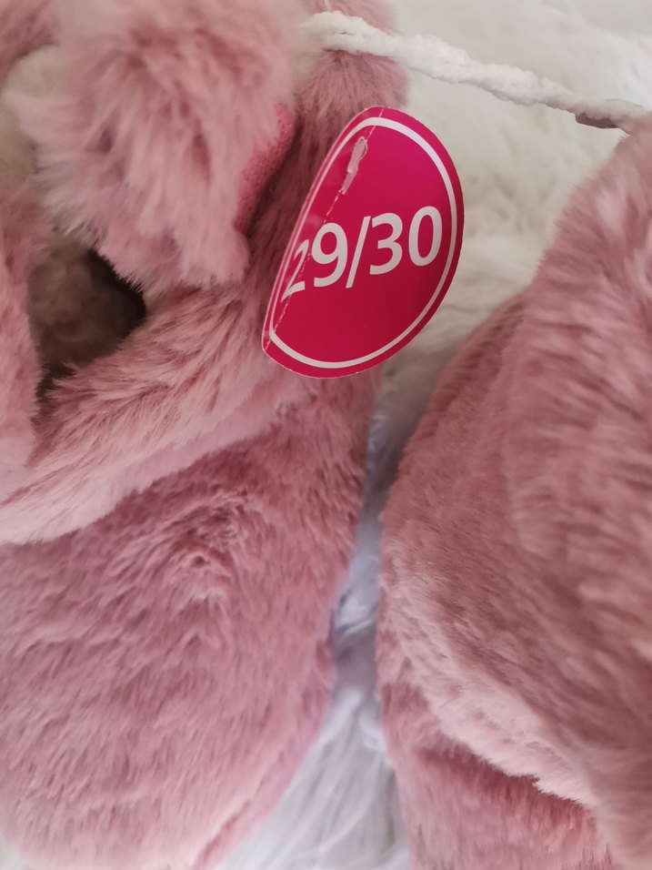 Lcw 29-30 Kız Çocuk Pembe Peluş Ev Botu panduf - Görsel 3