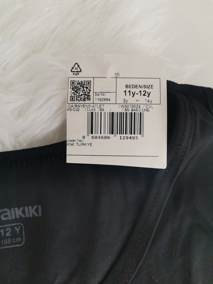 Lcw 11-12 yaş Siyah Çocuk Atlet - Görsel 2