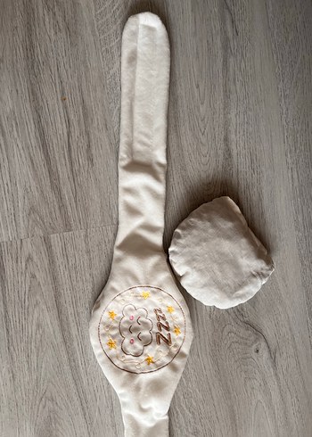 Nakışlı Gri Beyaz Çocuk Uyku Aksesuarı - Görsel 2