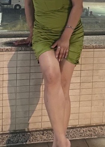 Drapeli Straplez Parlak Yeşil Mini Elbise - Görsel 2