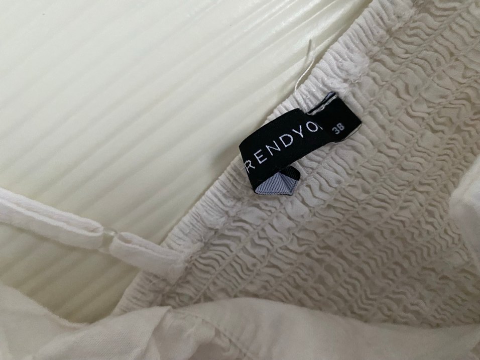 Beyaz Bohem Mini Bralet - Görsel 3