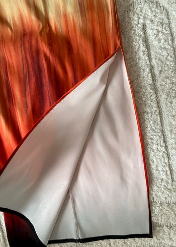 Kadın Çok Renkli Straplez Uzun Elbise - Görsel 7