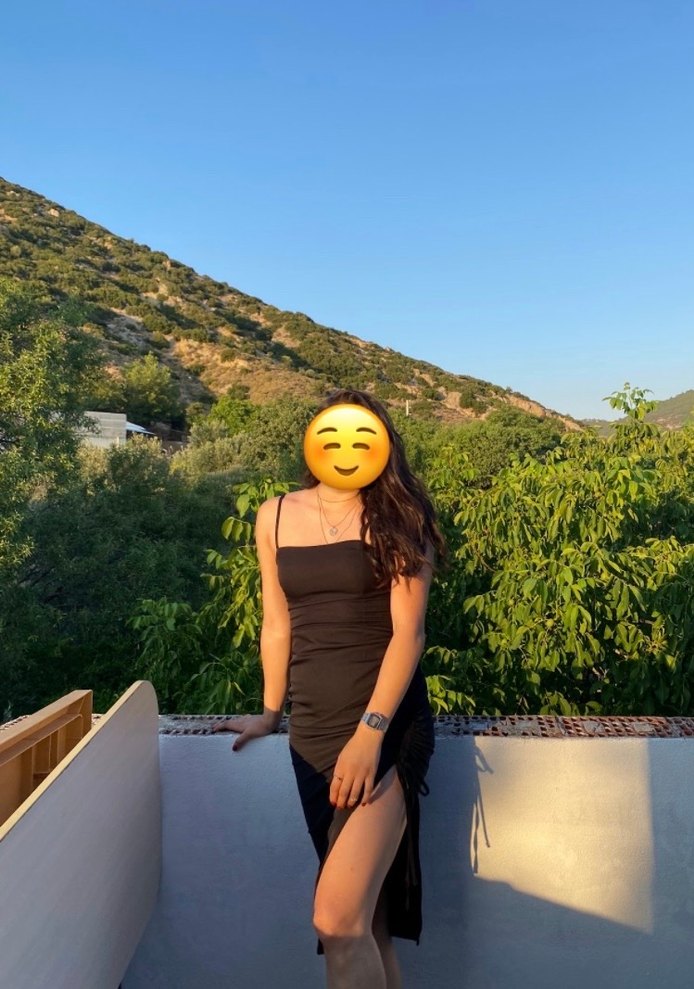 Siyah askılı Drapeli Midi Elbise - Görsel 2