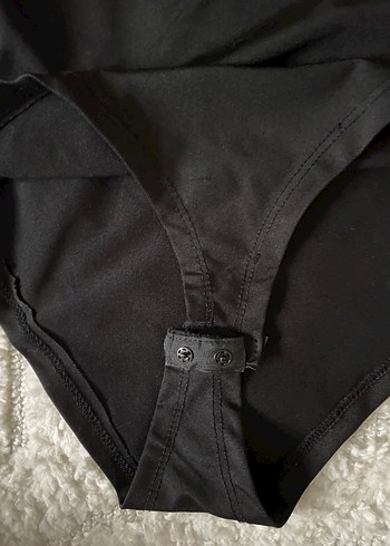 Kadın Siyah Drapeli Asimetrik Bluz - Görsel 5