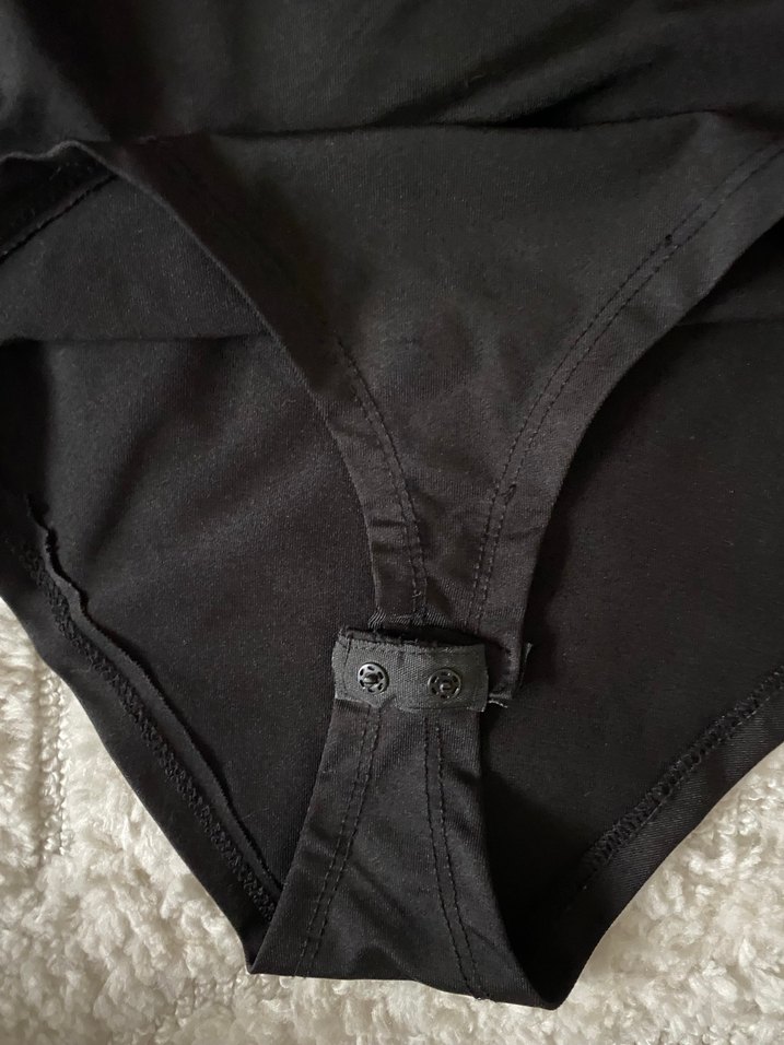 Kadın Siyah Drapeli Asimetrik Bluz - Görsel 5