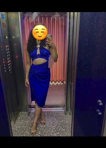 Kolsuz, Midi, Keten Kumaşlı Kadın Elbise - Görsel 2