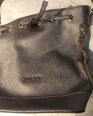 Beden çeşitli Renk Pierre cardin askılı bronz çanta