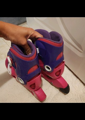 decathlion paten  Pembe Çocuk Paten ve Kask Seti - Görsel 4