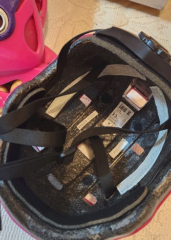 decathlion paten  Pembe Çocuk Paten ve Kask Seti - Görsel 3