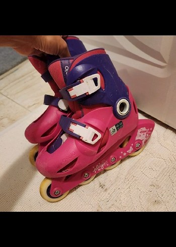 decathlion paten  Pembe Çocuk Paten ve Kask Seti - Görsel 5