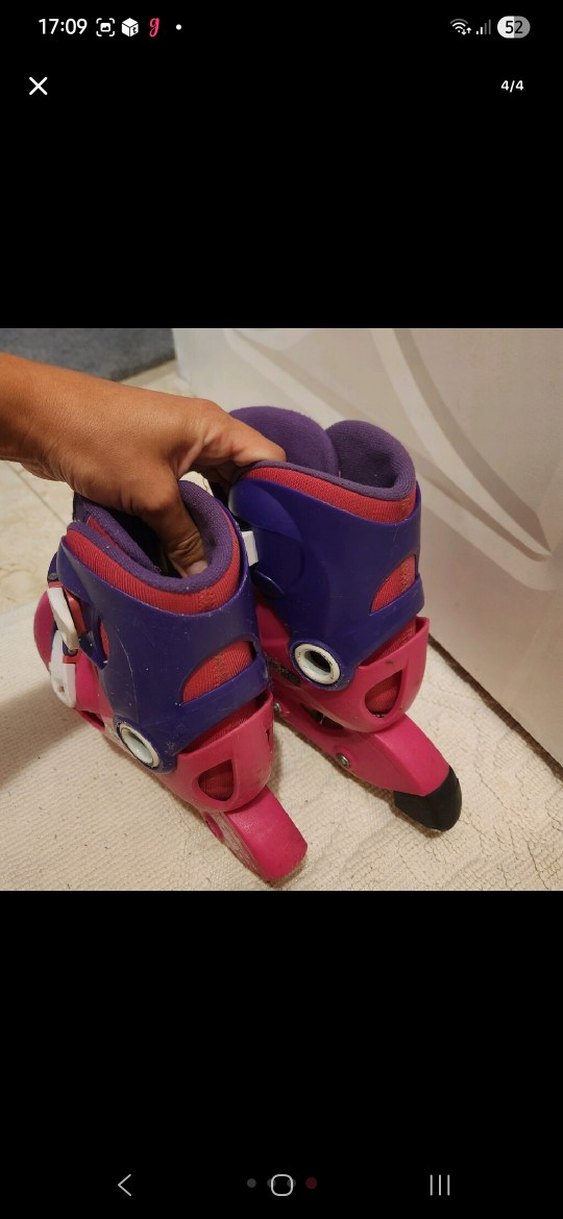 decathlion paten  Pembe Çocuk Paten ve Kask Seti - Görsel 4