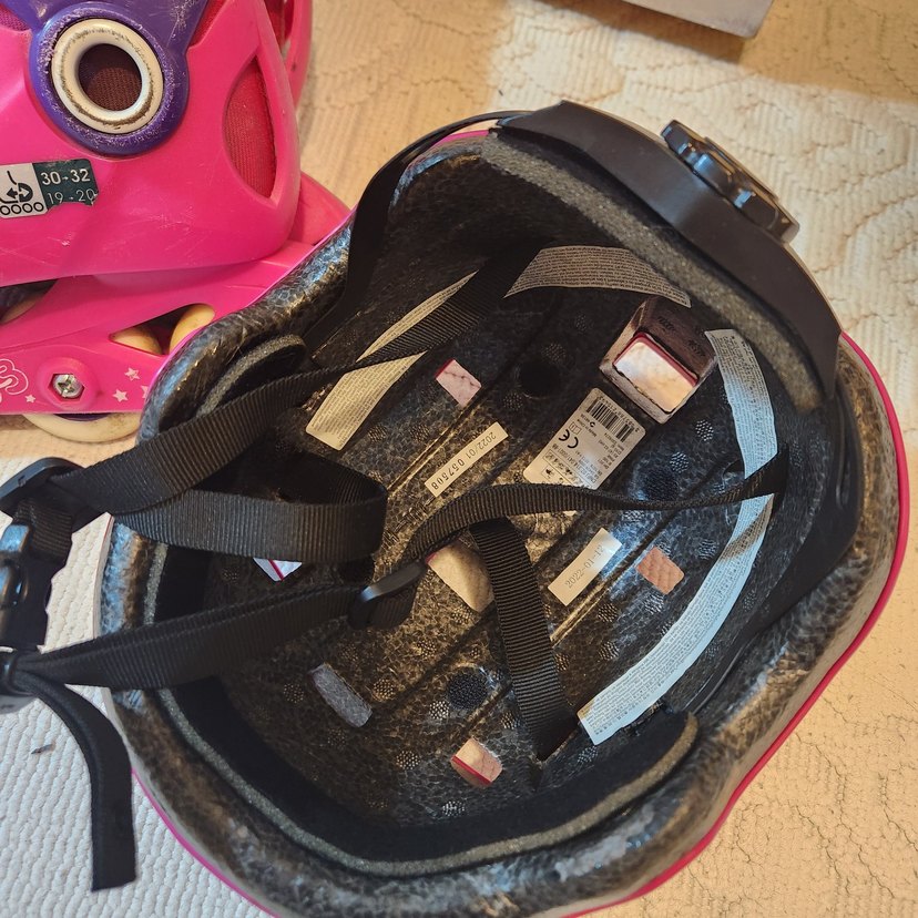 decathlion paten  Pembe Çocuk Paten ve Kask Seti - Görsel 3