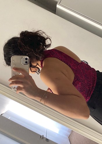 Pembe Yüksek Yaka Fitilli Atlet - Görsel 2