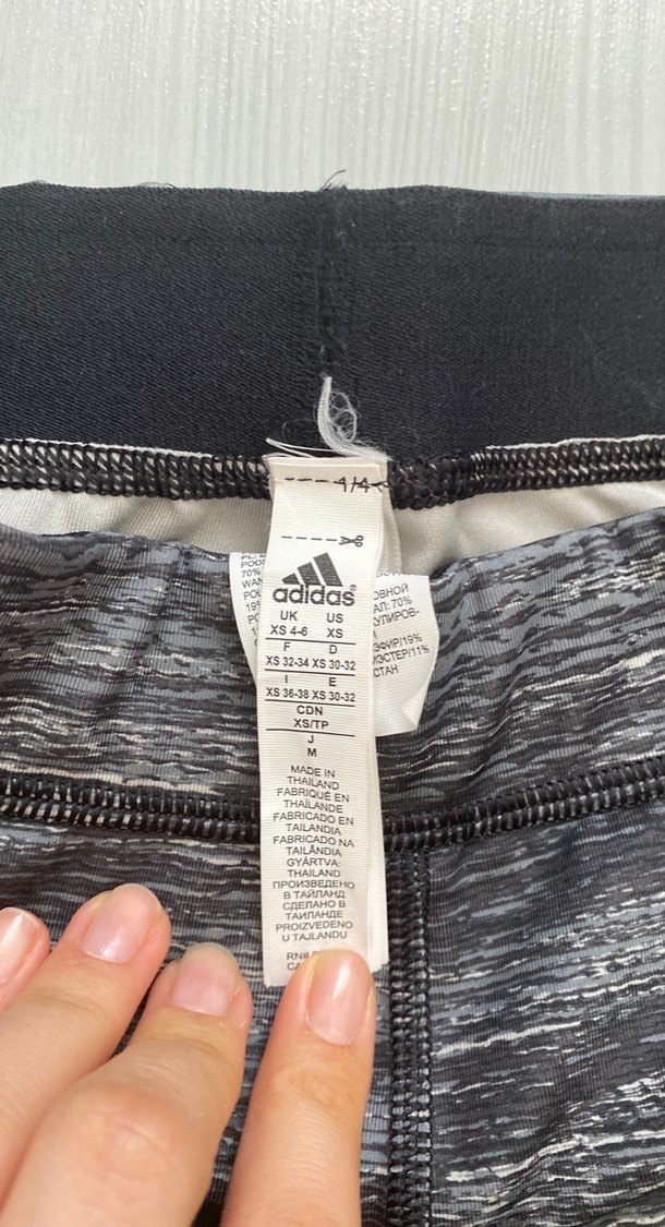 Adidas Gri Kadın Spor Tayt Midi Boy - Görsel 2