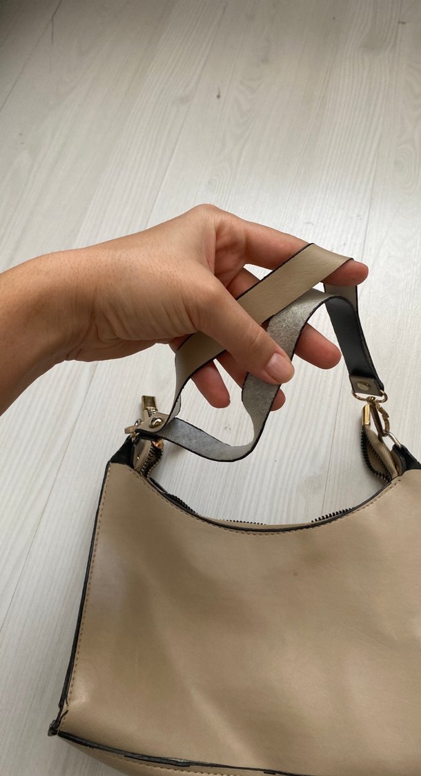 Bej omuz çantası - Görsel 2