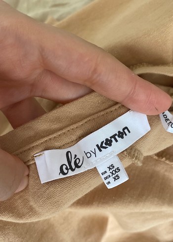 Bej Kadın Salaş Bluz - Görsel 4