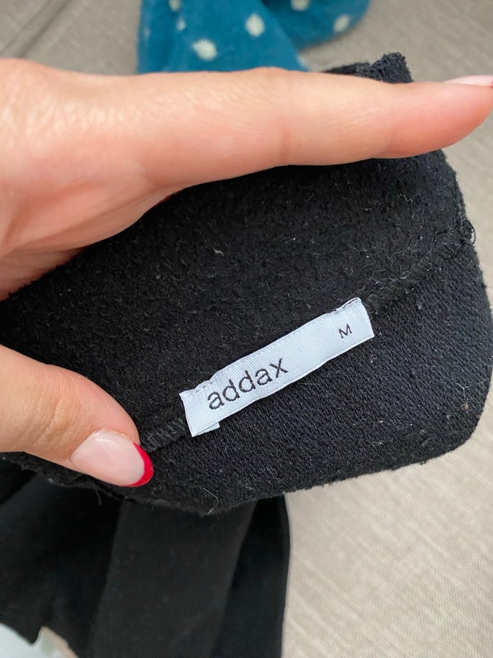 Siyah Mini Pamuklu Dar Kesim Etek - Görsel 3