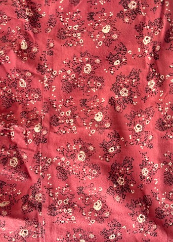 Bordo Desenli Mini Etek - Görsel 3