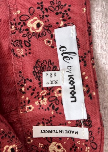 Bordo Desenli Mini Etek - Görsel 5