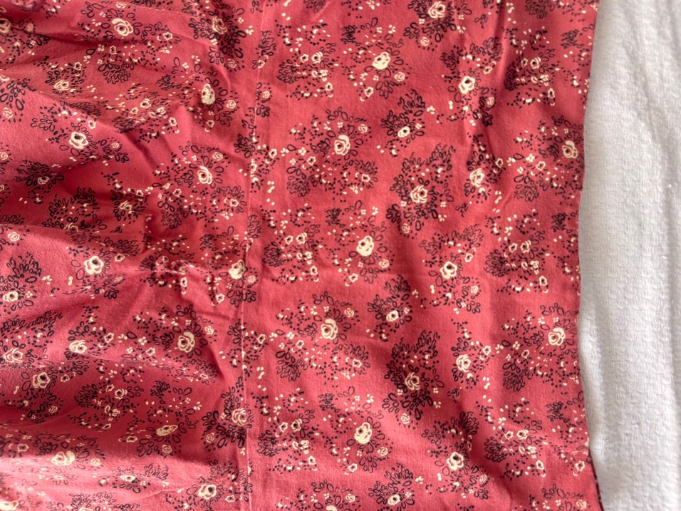 Bordo Desenli Mini Etek - Görsel 3