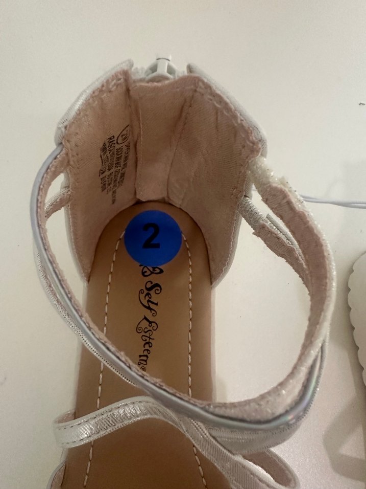 Kızlar için Beyaz Bağcıklı Bohem Sandalet - Görsel 2