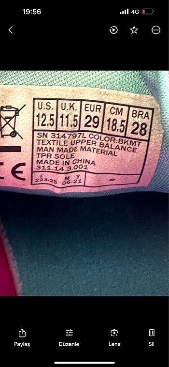 29 Beden Skechers Kız Çocuk Işıklı Ayakkabı