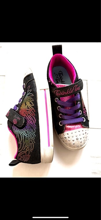 29 Beden siyah Renk Skechers Kız Çocuk Işıklı Ayakkabı