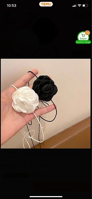 Diğer Gül ipli choker kolye