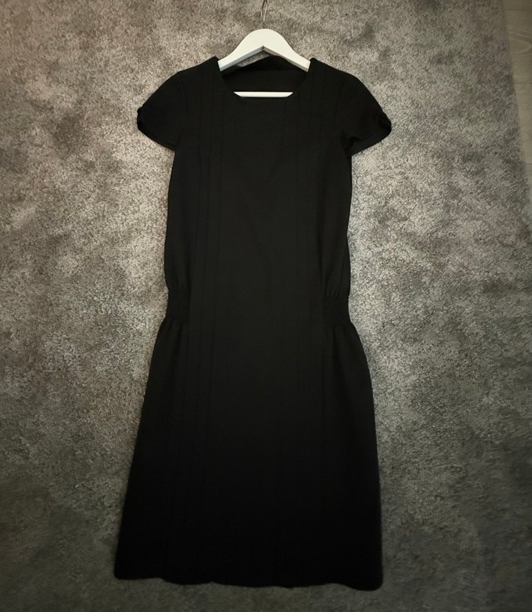 Pilili Siyah Kadın Elbise - Görsel 2