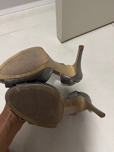 37,5 Beden gri Renk Nine west topuklu ayakkabı