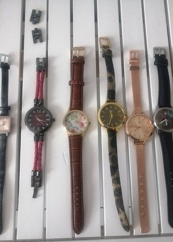 Kadın Çok Renkli Klasik Kemerli Saatler - Görsel 4