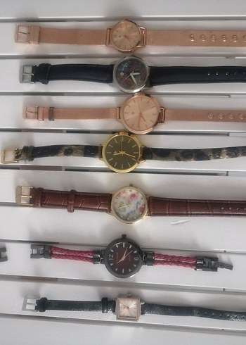 Kadın Çok Renkli Klasik Kemerli Saatler - Görsel 2