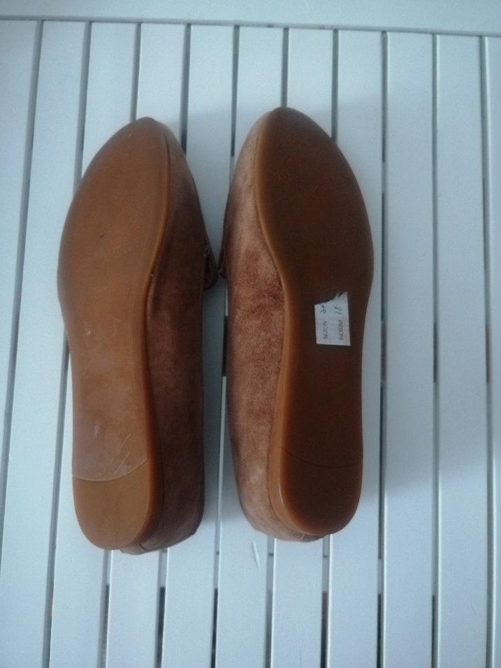 Kahverengi Leopar Desenli Süet Püsküllü Kadın Babet - Görsel 4