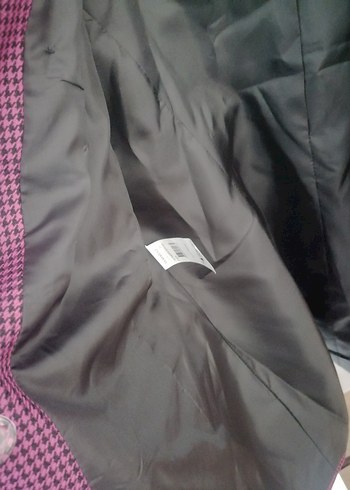 Fuşya Kadın Uzun Kesim Düğmeli Blazer - Görsel 5