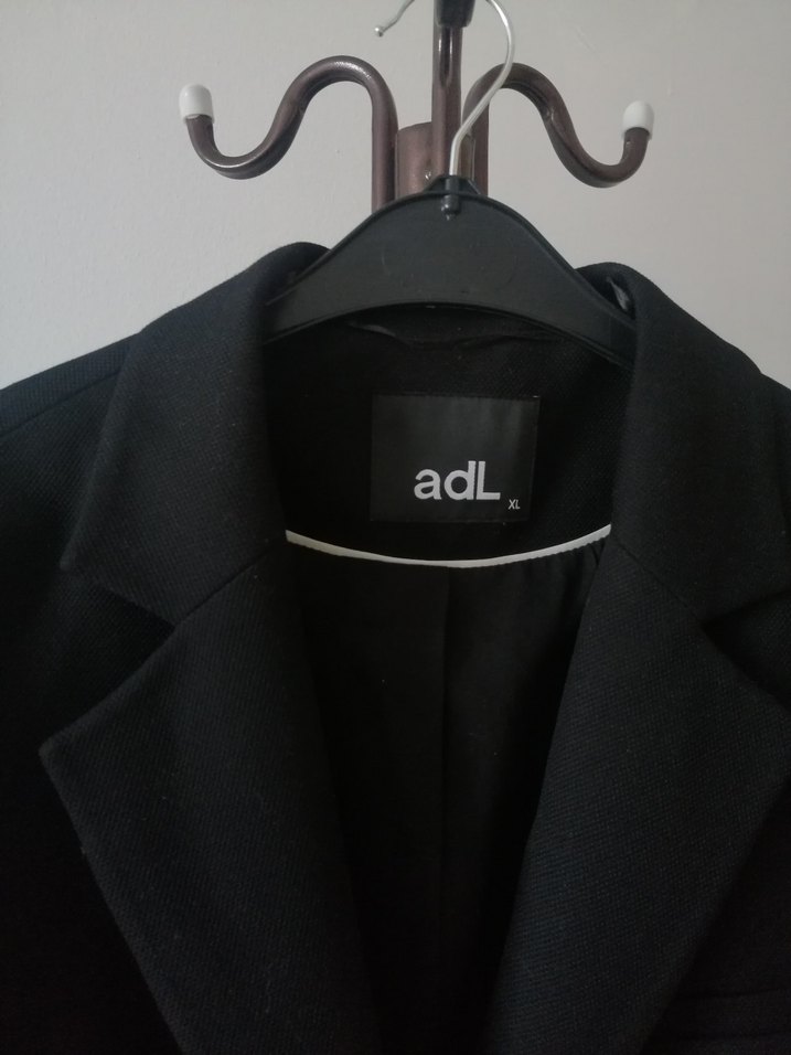 Kadın Siyah Midi Boy Düğmeli Blazer Ceket - Görsel 2