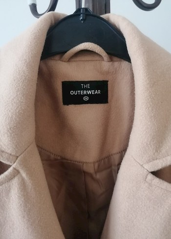 Bej Uzun Kadın Ofis Kabanı - Görsel 3