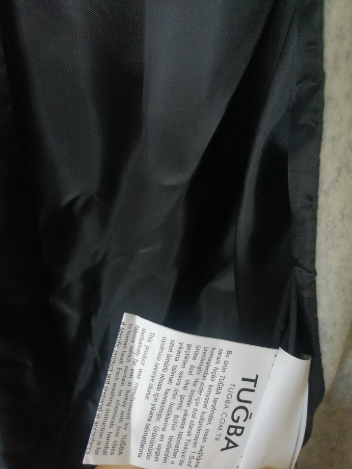 Gri Uzun Kadın Kaban, Kürklü Kapüşonlu - Görsel 5