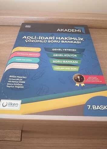  Adli idari hakimlik çözümlü soru bankası 