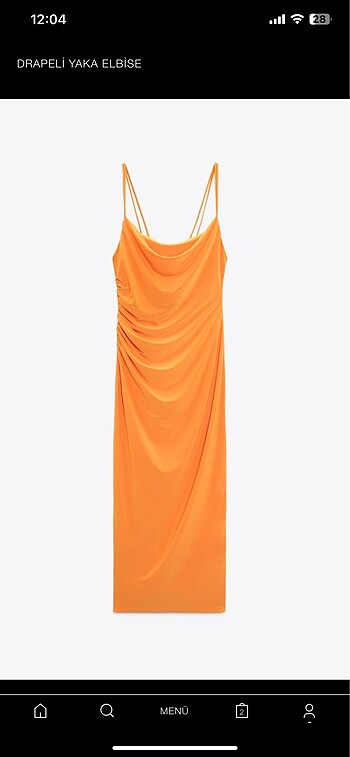 Zara Drapeli Elbise