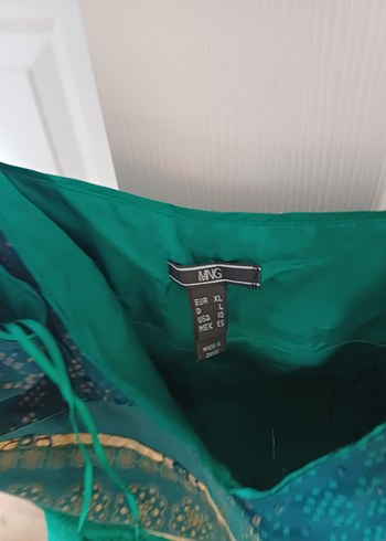 Yeşil Bohem V Yaka Midi Elbise - Görsel 8