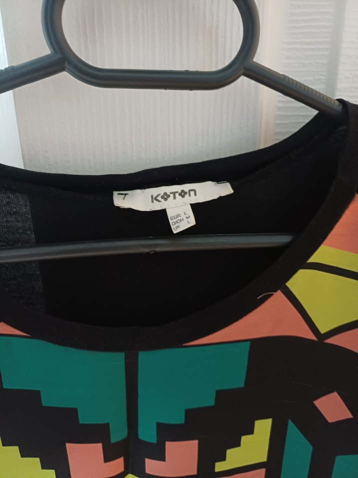 Desenli Bohem Tişört, Kısa Kollu - Görsel 4