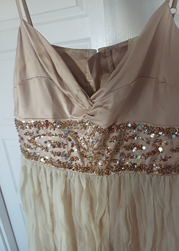 Nakışlı Bej bluz - Görsel 5