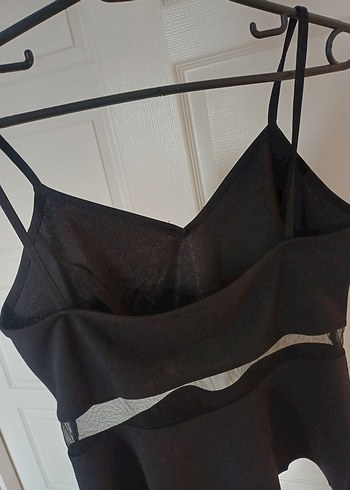 Siyah V Yakalı Strappy Mini Büstiyer - Görsel 5