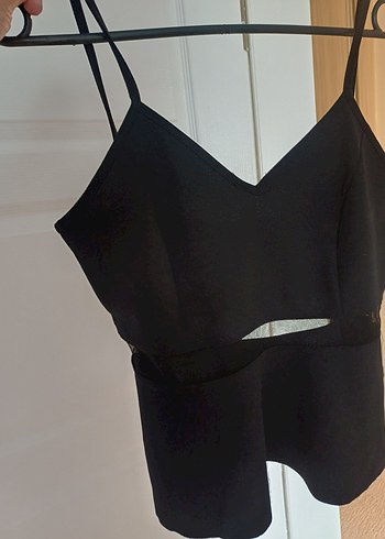 Siyah V Yakalı Strappy Mini Büstiyer - Görsel 8