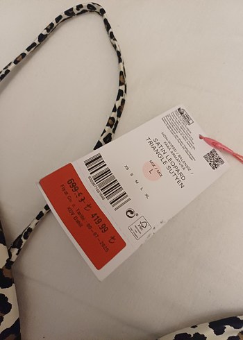 Leopar Desenli Bralet - Görsel 6