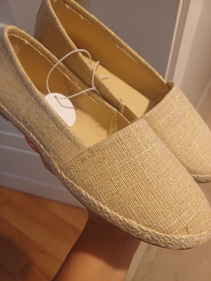 Bej Kadın simli Espadril - Görsel 3