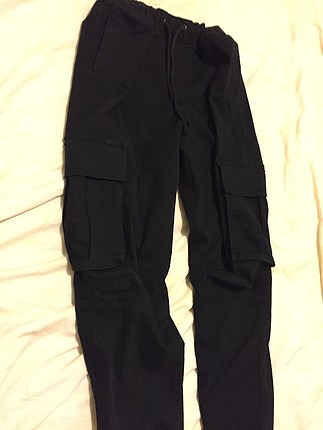 H&M siyah kargo pantolon