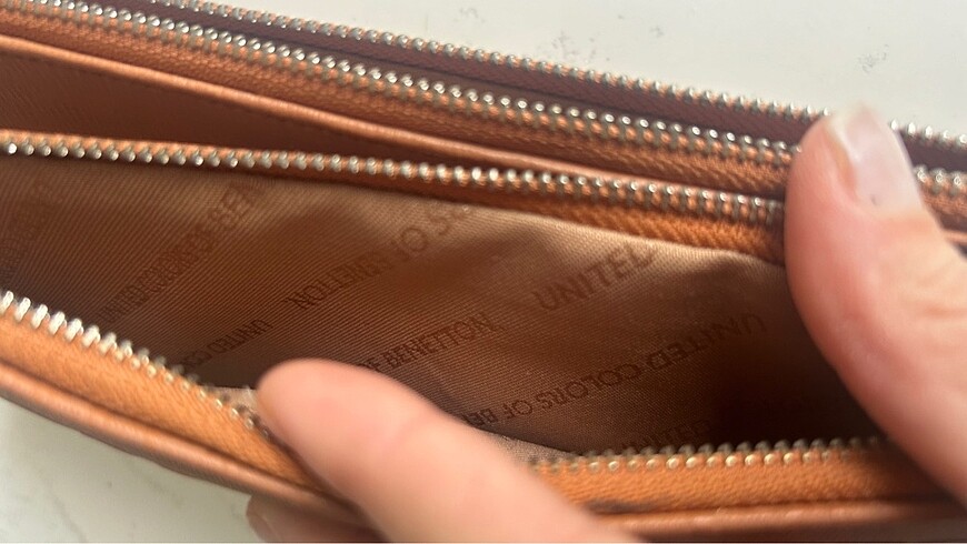 Beden camel Renk Benetton cüzdan